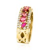 Ross-Simons 1.17 ct. t.w. Multi-Gemstone Ring in 18kt Gold Over Sterling - 3 of 4