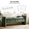 Donna Modern Chenille Fabric Upholstered Bench|ARTFUL LIVING DESIGN - 4 of 4