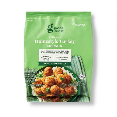 USDA All Natural Homestyle Turkey Meatballs - Frozen - 20oz - Good & Gather™