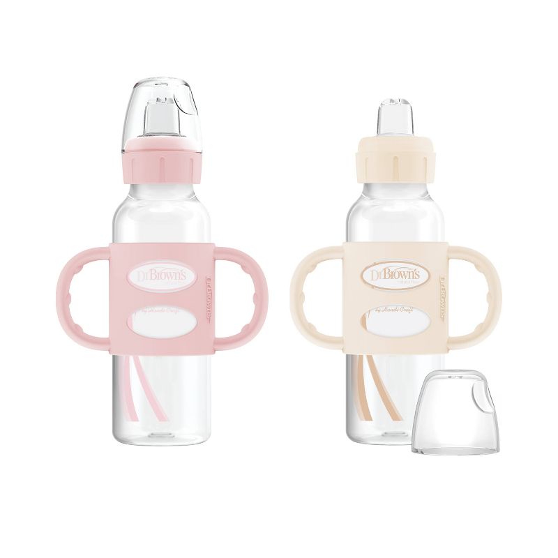 Dr. Brown's Narrow Neck Sippy Bottle with Handles - 2pk, 1 of 8