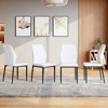 Set of 4/6 Dining Chairs PU Leather Upholstered Dinner Chairs Armless Chairs Accent Chairs with Padded Seat - Modernluxe - 2 of 4