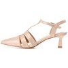 Journee Collection Womens Medium and Wide Width Jazlynn Buckle Kitten Heel Pointed Toe Pumps - 2 of 4