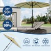 Patio Umbrella 9ft, Table Umbrella Outdoor Patio UV Protection with Crank Lift & Push Button Tilt, 8 Sturdy Ribs for Yard, Deck, Pool - 3 of 4