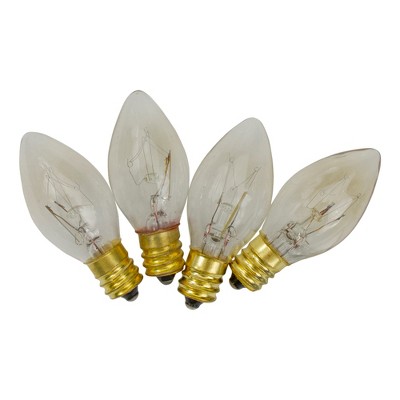 Northlight C7 Incandescent Twinkle Christmas Replacement Bulbs - Clear - 4ct