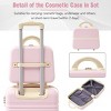 Hardshell Luggage Sets 3 Pieces,Lightweight Spinner Suitcase With Tsa Lock,Expandable Luggage Sets 20"+28" Luggages And Cosmetic Case-Cuddlewood - 2 of 4