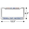 Virginia State University Full Size Standard License Plate Metal Frame - 4 of 4