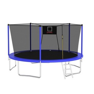 ORRD 14FT Trampoline ,Sports Fitness Trampolines with Enclosure Net, Recreational Trampolines for Outdoor Indoor - 1 of 4