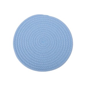 Unique Bargains Trivet Round Rope Woven Mat Cotton Non-woven Fabric 8.66"x8.66"x0.31" - 1 of 3