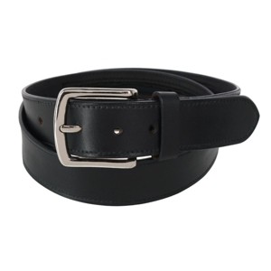 CTM Men's Leather Money Belt with Interior Zipper - 1 of 4