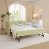 Lycvki Gingham Sofa with Trundle Twin Size Bed Frame No Mattress - 4 of 4