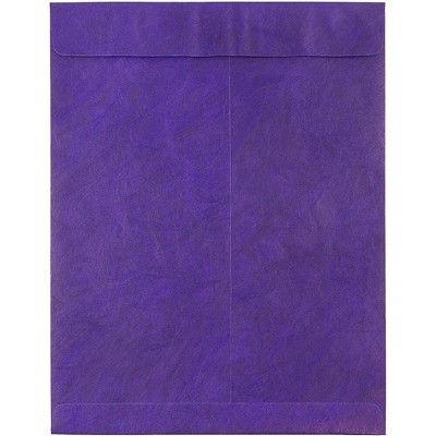 JAM Paper 10 x 13 Tyvek Tear-Proof Open End Catalog Envelopes Purple V021382