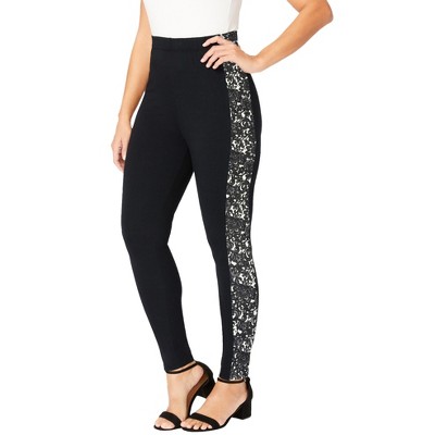 Jessica London Women's Plus Size Everyday Stretch Cotton Legging