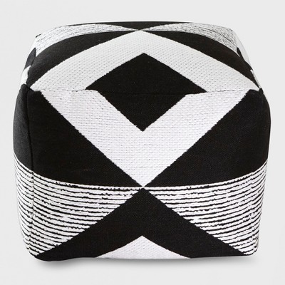 Black store pouf target