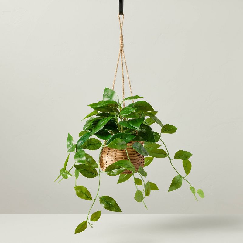 9&#34; Faux Hoya Hanging Plant - Hearth &#38; Hand&#8482; with Magnolia, 1 of 5