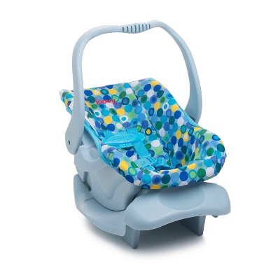 blue baby doll car seat