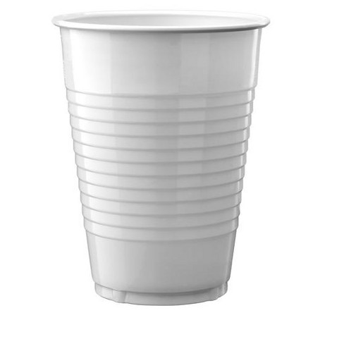 White plastic disposable cups discount