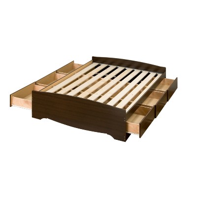 target bed frames with storage