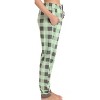 Just Love Womens Buffalo Plaid Knit Jersey Pajama Pants - Buffalo Check Jogger PJ Bottom - 2 of 3