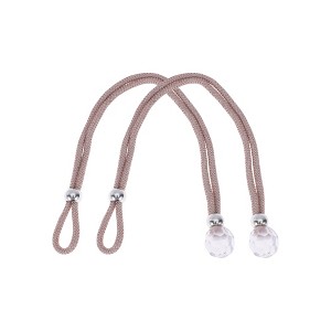 Unique Bargains Faux Crystal Curtain Ties Polyester Plastic 2 Pcs - 1 of 4
