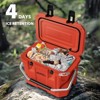 Hooure 30 Quart Cooler with Wheels, Ice Chests Portable Camping Cooler Holds Ice up to 6 Days, Leak-Proof Outdoor Insulated Cooler with Handle - 3 of 4