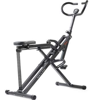 Sunny Health & Fitness Row-N-Ride Plus Assisted Squat Machine - Black