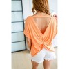 Women's Back At It Twisted Back Top - White Birch - 3 of 4