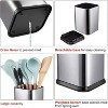Stainless Steel Kitchen Utensil Holder for Countertop, Spoon Spatula Organizer, Rectangular Large Cooking - 3 of 4