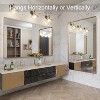 KIOTEE Rectangular Aluminum Alloy Framed and Tempered Glass Wall Bathroom Vanity Mirror in Matte Black - 2 of 4