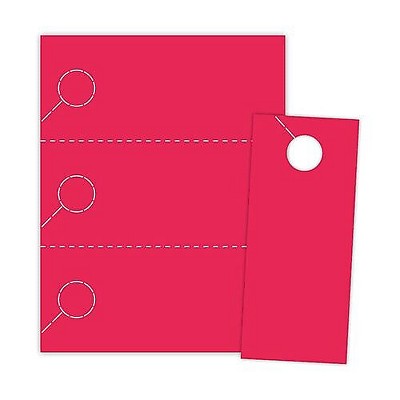 Blanks USA 3.67 x 8 1/2 174 GSM Digital Cover Door Hangers Dark Red 1000/Pack LDH310T6SR