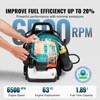 VEVOR Backpack Leaf Blower, 63CC 2-Cycle Gas Leaf Blower with 1.89L Fuel Tank, 1110CFM Air Volume 220MPH Speed, Ideal for Lawn Care - 4 of 4