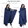 Catalonia Women Hooded Wearable Blanket Cape Cardigan Cloak Wrap Shawls Snuggy Fuzzy Fleece Cape with Hand Pockets, Woman Cozy Gift Plush Throw Wrap - 4 of 4