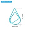 Unique Bargains Drop-Shaped Metal Prevent Tearing Pages Home Office Paper Clip 50 Pcs - 2 of 4