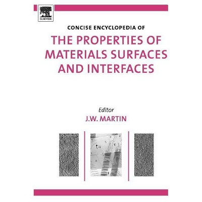 Concise Encyclopedia of the Properties of Materials Surfaces and Interfaces - by  J W Martin (Hardcover)