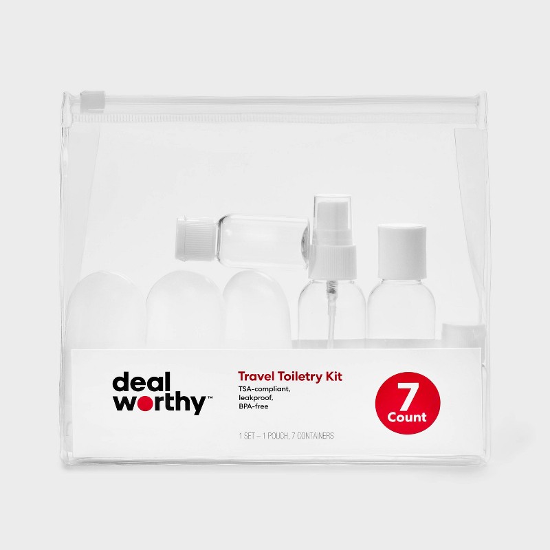 dealworthy TSA Travel Container Set, 7ct
