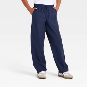 バランスイージー ネイビー Boys' Active Straight Leg Pants - All In Motion™ Dark Blue XS : Target