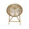 Meridian Furniture,Tuscany Gold Metal Counter Stool - 4 of 4