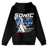 Sonic 3 Movie I'm Ready To Roll Adult Black Long Sleeve Hooded Sweatshirt - 3 of 3