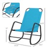 PAGED Outdoor Rocking Chair Beach Chairs for Adults Sling Fabric Rocker for Beach, Picnics, Balcony, Porch - 2 of 4