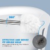 2-Pack Toilet Brush and Holder, Toilet Bowl Brush with 304 Stainless Steel Long Handle for Bathroom Cleaning - 3 of 4