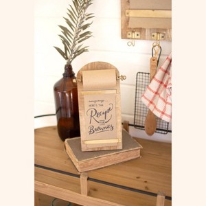 Farmhouse Wooden Desk Note Roll – 12" Tall Organizer Set of 2 by Kalalou - 1 of 4