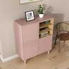 KTMBDW Modern Floor Storage Cabinet with Shelf and Double Door Rust Proof, Living Room Modern Home Furniture Storage Organizer Cabinet - 4 of 4