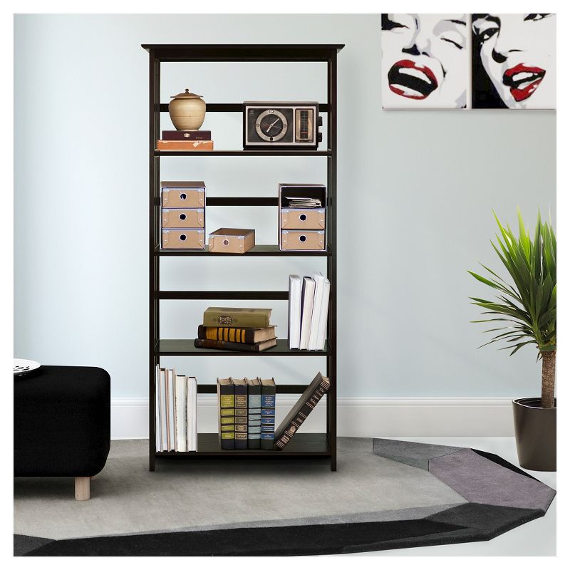 63" 5 Tier Mission Style Bookcase - Flora Home, 5 of 6