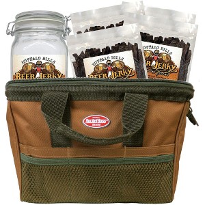 Buffalo Bills 5-Piece Honey Ale Beer Beef Jerky & Glass Jar Gift Tool Bags (4 bags and 1 jar) - 1 of 4