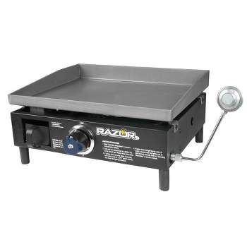Captiva Designs 2-Burner Propane Gas Flat Top Griddle Grill, 171 sq.in  Cooking Area Outdoor BBQ Grill for a Small Family, 20,000 BTU Output