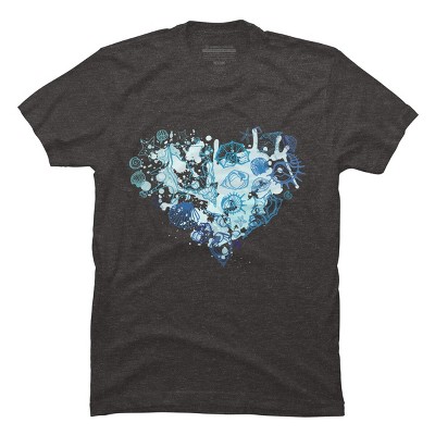 Men's Design By Humans Sea. Heart of the shells. By Katyau T-Shirt