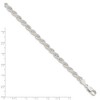 Black Bow Jewelry 5mm Sterling Silver Classic Solid Rope Chain Bracelet - 2 of 4