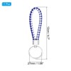 Unique Bargains Braided Leather Car Wallet Keychain with Stainless Steel Key Ring - 2 of 3