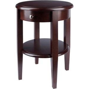 Winsome Concord Round End Table with Drawer and Shelf - 1 of 1