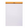 Rhodia Staplebound Notepad - Blank 80 sheets - 8 1/4 x 11 3/4 - Orange cover - 2 of 4