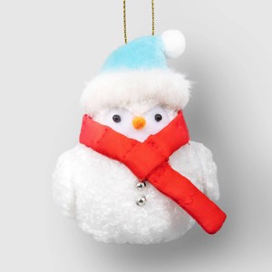 Featherly Friend Bird with Snowman Christmas Tree Ornament - Wondershop ...